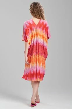 Tahiti Caftan -Natori Sales Shop Tahiti Caftan Red Orange by N Natori 2 74003.1675436942