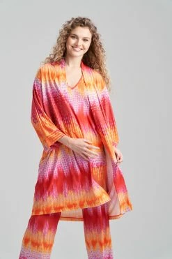 Tahiti Robe 12 Tahiti Robe -Natori Sales Shop Tahiti Robe Red Orange by N Natori 4 00047.1675437187