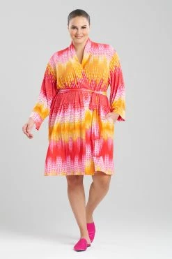 Tahiti Robe 18 Tahiti Robe -Natori Sales Shop Tahiti Robe Red Orange by N Natori 2 46486.1692972656