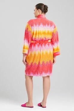 Tahiti Robe 19 Tahiti Robe -Natori Sales Shop Tahiti Robe Red Orange by N Natori 58408.1692972656