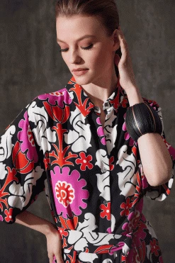 Talitha Crepe A-Line Belted Shirtdress -Natori Sales Shop Talitha Crepe A Line Belted Shirtdress Black by Natori 2 91103.1686689705