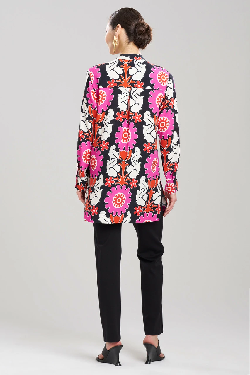 Talitha Crepe Barong Half Placket Shirt 2 Talitha Crepe Barong Half Placket Shirt - Image 2