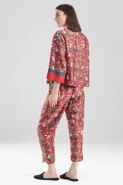 Tea Garden PJ -Natori Sales Shop Tea Garden PJ Red Multi by Natori 2 08506.1633984336