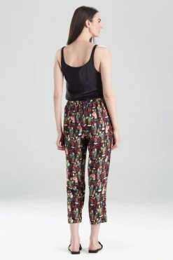 Tea Garden Pants 7 Tea Garden Pants -Natori Sales Shop Tea Garden Pants Black Multi by Natori 2 01303.1633984322