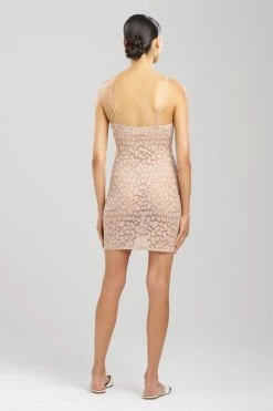 Temptation Sheer Allover Lace Chemise -Natori Sales Shop Temptation Sheer Allover Lace Chemise Cafe by Natori 2 09913.1691510779