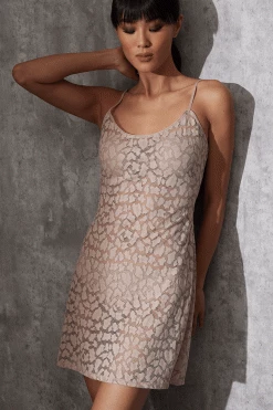 Temptation Sheer Allover Lace Chemise -Natori Sales Shop Temptation Sheer Lace Allover Lace Chemise Cafe by Natori 86993.1691510832