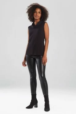 TENCEL™ Jersey Cowl Tank -Natori Sales Shop Tencel Jersey Cowl Tank Black by Natori 01836.1624980083