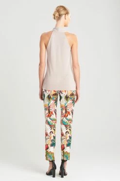 TENCEL™ Jersey Crossover Halter Tank -Natori Sales Shop Tencel Jersey Crossover Halter Tank Sandstone by Natori 2 01824.1654017698