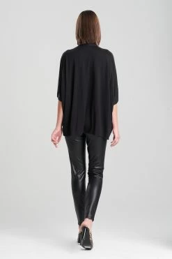 TENCEL™ Jersey Drape Kimono Top 8 TENCEL™ Jersey Drape Kimono Top -Natori Sales Shop Tencel Jersey Drape Kimono Top Black by Natori 2 32853.1659453943