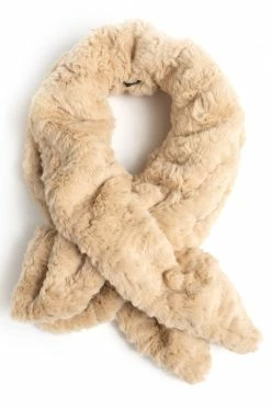 Textured Faux Fur Scarf