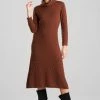 Textured Mandalay Turtleneck Dress