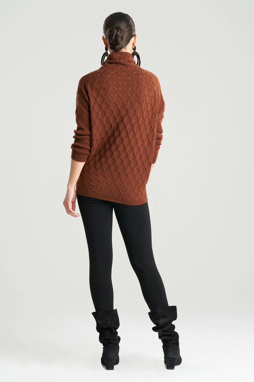 Textured Mandalay Turtleneck Wedge Top 2 Textured Mandalay Turtleneck Wedge Top - Image 2