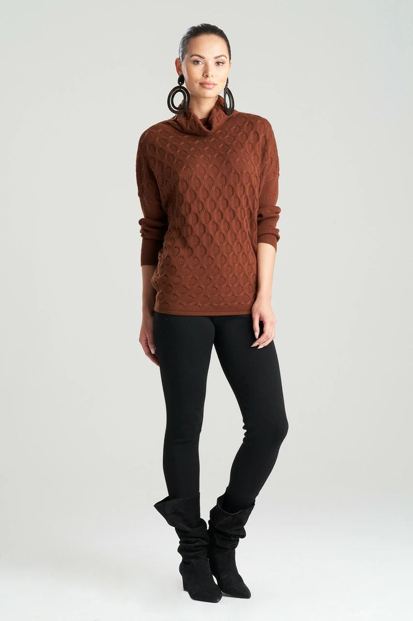Textured Mandalay Turtleneck Wedge Top 1 Textured Mandalay Turtleneck Wedge Top