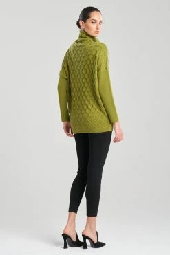 Textured Mandalay Turtleneck Wedge Top 10 Textured Mandalay Turtleneck Wedge Top -Natori Sales Shop Textured Mandalay Turtleneck Wedge Top Olive by Natori 2 71148.1662143068