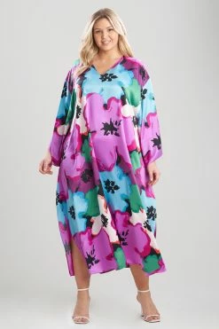 Tsubaki Caftan -Natori Sales Shop Tsubaki Caftan Magenta Combo by Natori 3 57182.1645728664
