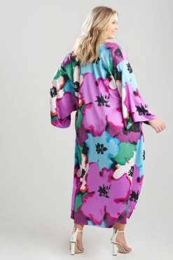 Tsubaki Caftan -Natori Sales Shop Tsubaki Caftan Magenta Combo by Natori 4 67241.1645728665
