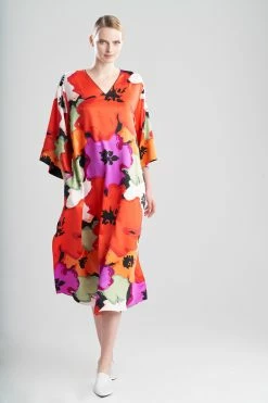 Tsubaki Caftan -Natori Sales Shop Tsubaki Caftan Orange Combo by Natori 51139.1688985923