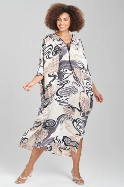 Uzu Caftan -Natori Sales Shop Uzu Caftan Black Neutral by Natori 3 50821.1675275823