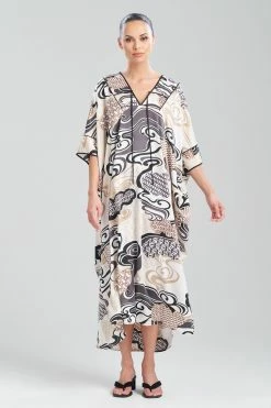 Uzu Caftan -Natori Sales Shop Uzu Caftan Black Neutral by Natori 60692.1686230290