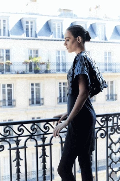 Vegan Luxe Lambskin Embroidered Scroll Bolero 9 Vegan Luxe Lambskin Embroidered Scroll Bolero -Natori Sales Shop Vegan Luxe Lambskin Embroidered Bolero Black by Natori 2 20003.1690975156