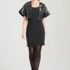 Vegan Luxe Lambskin Embroidered Scroll Bolero