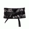 Vegan Luxe Lambskin Embroidered Obi Belt