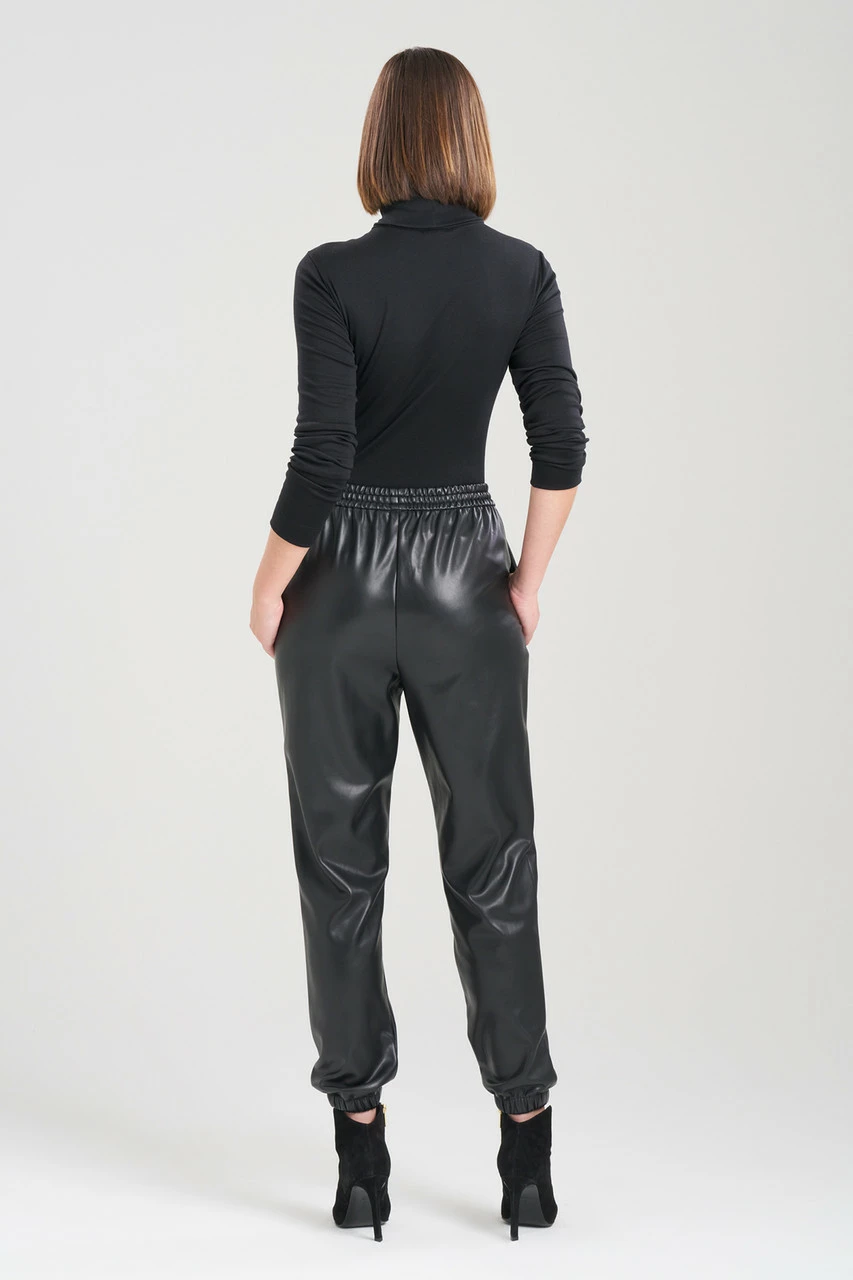 Vegan Luxe Lambskin Jogger Pants 5 Vegan Luxe Lambskin Jogger Pants - Image 5