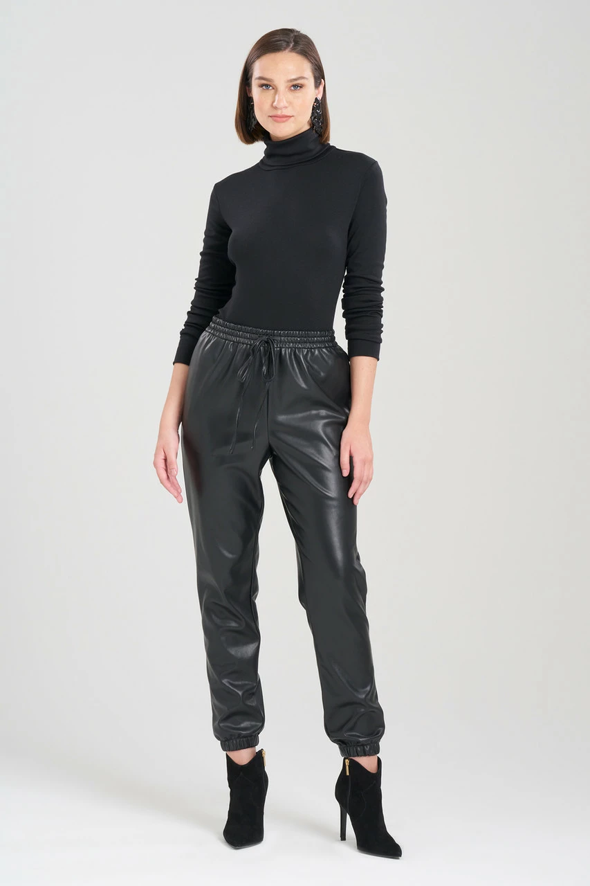 Vegan Luxe Lambskin Jogger Pants 4 Vegan Luxe Lambskin Jogger Pants - Image 4