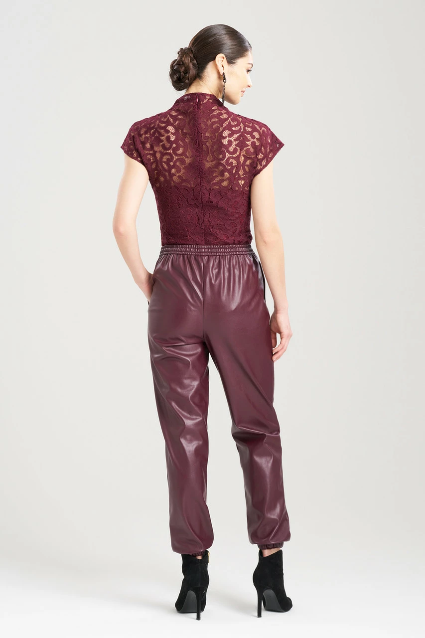 Vegan Luxe Lambskin Jogger Pants 11 Vegan Luxe Lambskin Jogger Pants - Image 11