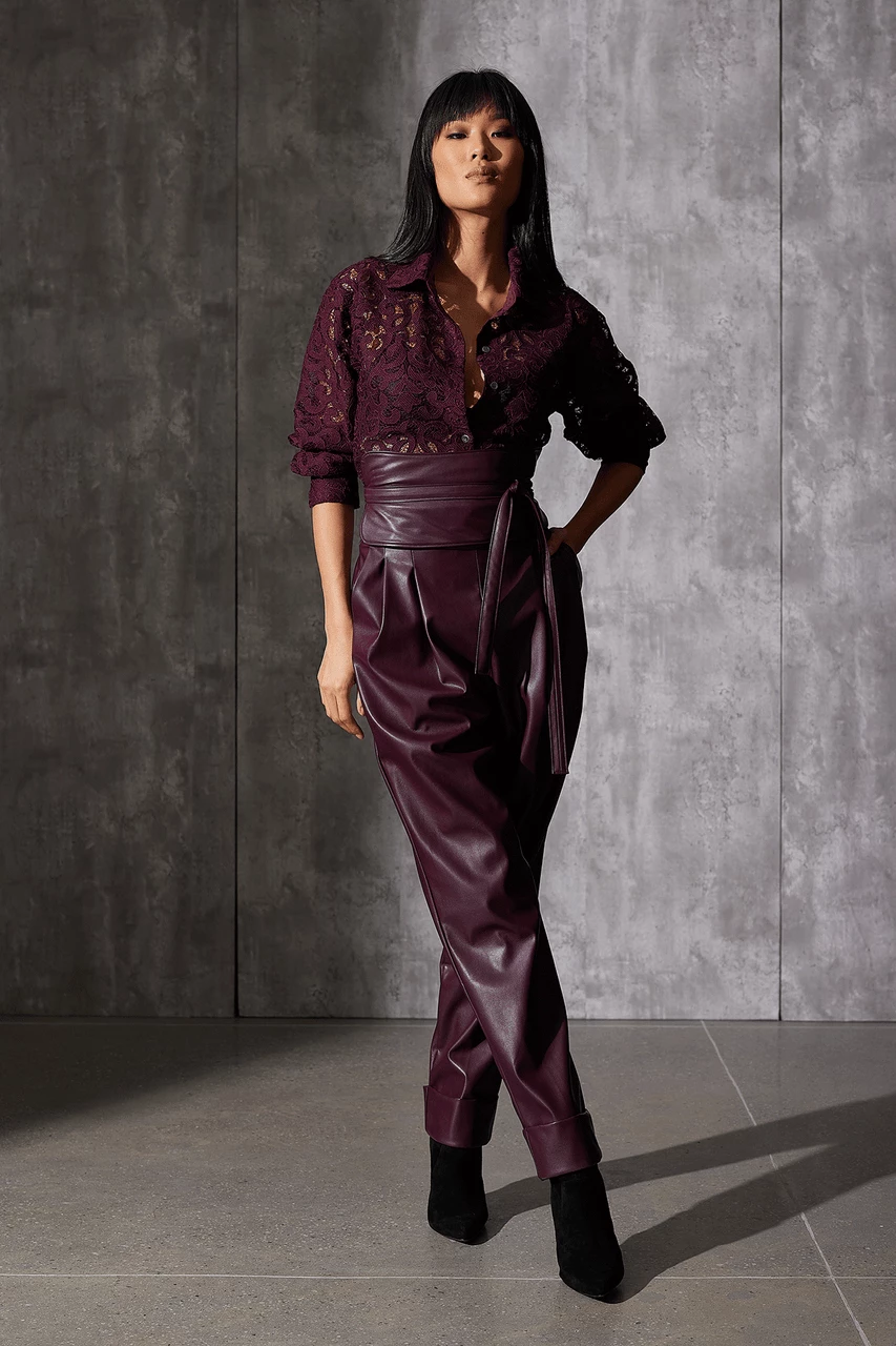 Vegan Luxe Lambskin Jogger Pants 13 Vegan Luxe Lambskin Jogger Pants - Image 13