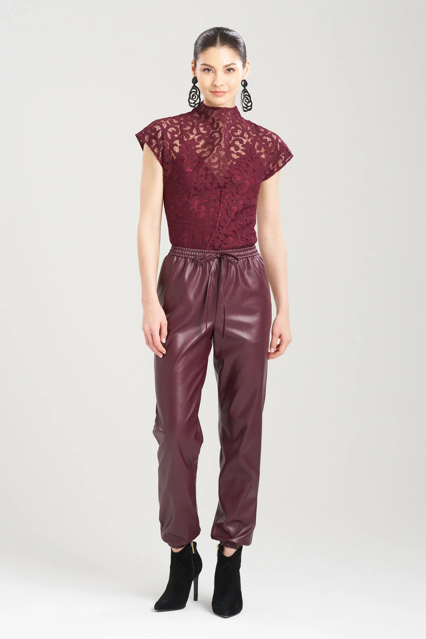 Vegan Luxe Lambskin Jogger Pants 10 Vegan Luxe Lambskin Jogger Pants - Image 10