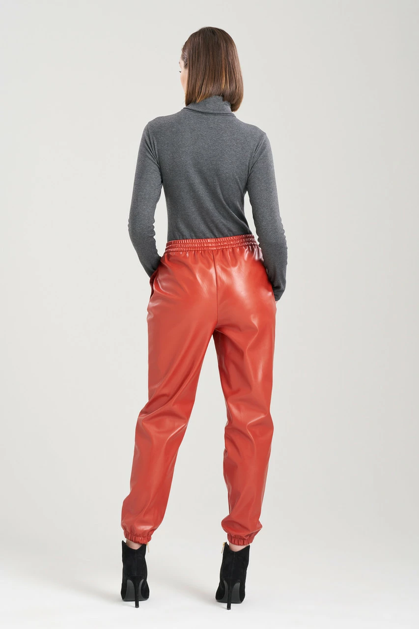 Vegan Luxe Lambskin Jogger Pants 9 Vegan Luxe Lambskin Jogger Pants - Image 9