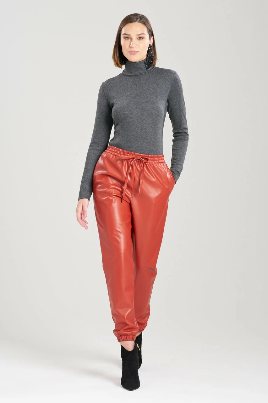 Vegan Luxe Lambskin Jogger Pants 8 Vegan Luxe Lambskin Jogger Pants - Image 8