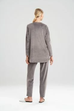 Velour Long Sleeve Top 51 Velour Long Sleeve Top -Natori Sales Shop Velour Long Sleeve Top River Stone by N Natori 2 25618.1641578340
