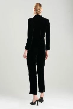 Velvet Cowl Long Sleeve Top -Natori Sales Shop Velvet Cowl Long Sleeve Top Black by JN 2 90591.1661967446