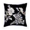 Velvet Mandarin Embroidered Pillow