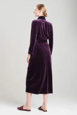 Natalie Velvet Robe -Natori Sales Shop Velvet Robe Blackberry by Natori 2 78226.1659539755