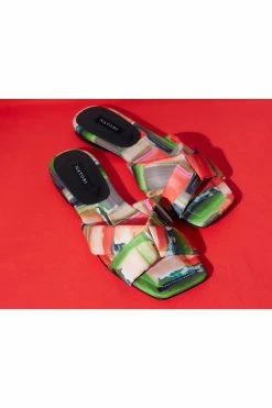 Vitta Hikaru Slide Sandals -Natori Sales Shop Vitta Hikaru Slide Sandals Brushed Multi by Natori 77851.1678465984