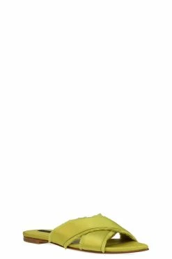 Wayu Satin Fringe Cross Slide Sandals 42 Wayu Satin Fringe Cross Slide Sandals -Natori Sales Shop WAYU ST DRAGONFRUIT SATIN 4 92102.1680619662