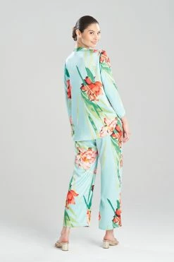 Water Lily PJ -Natori Sales Shop Water Lily PJ Blue Coral Combo by N Natori 2 74440.1675357810