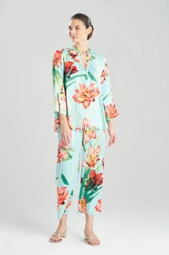 Water Lily PJ -Natori Sales Shop Water Lily PJ Blue Coral Combo by N Natori 99156.1675357807