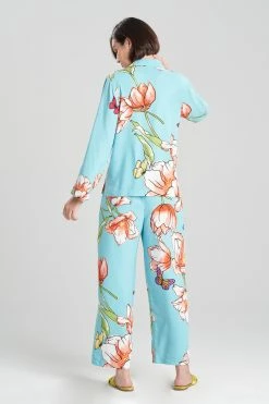 Wild Poppy Notch PJ -Natori Sales Shop Wild Poppy Notch PJ Sea Glass by Natori 2 13210.1674586160