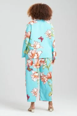 Wild Poppy Notch PJ -Natori Sales Shop Wild Poppy Notch PJ Sea Glass by Natori 4 76110.1674586162