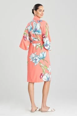 Wild Poppy Wrap 6 Wild Poppy Wrap -Natori Sales Shop Wild Poppy Wrap Bright Heather Coral by Natori 2 47680.1674587083