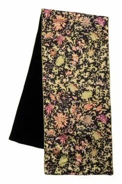 Yasugi Charmeuse Silk Scarf -Natori Sales Shop Yasugi Charmeuse Silk Scarf Black Multi by Natori 24822.1660147385