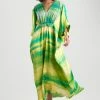 Yoriko Embroidery Silk Caftan