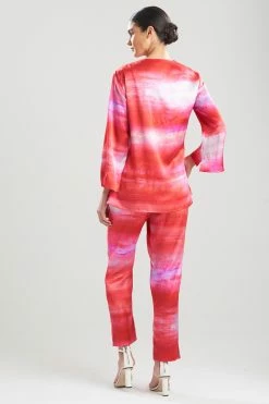 Natori Sales Shop -Natori Sales Shop Yoriko Silk Tunic Dragon Fruit by JN 2 07065.1646327286