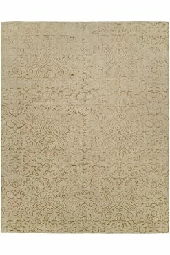 Shangri-La- Etched Geo Brown Tones Rug
