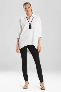 Cotton Poplin Oversized Top