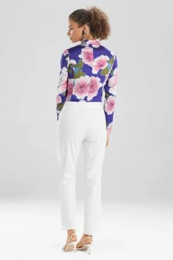 Cotton Twill Ankle Pants -Natori Sales Shop api4lyxtz 56077.1580855916